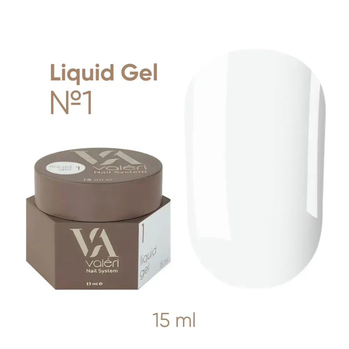 Гель жидкий Valeri Liquid Gel №01, белый, 15 мл