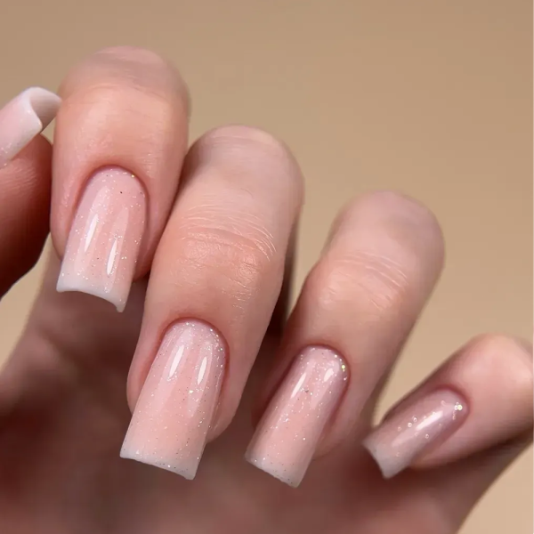 Гель рідкий Valeri Liquid Gel №26, ніжно-персиковий з сріблим шиммером, 15 мл