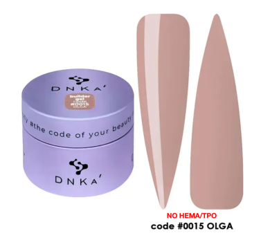 Гель для нарощування DNKa Builder Gel Formula #0015 Olga, нюдовий, 30 мл