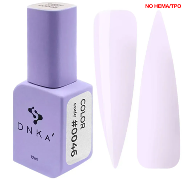 Гель-лак DNKa Gel Polish Color New Formula #0046, светло-лиловый, 12 мл