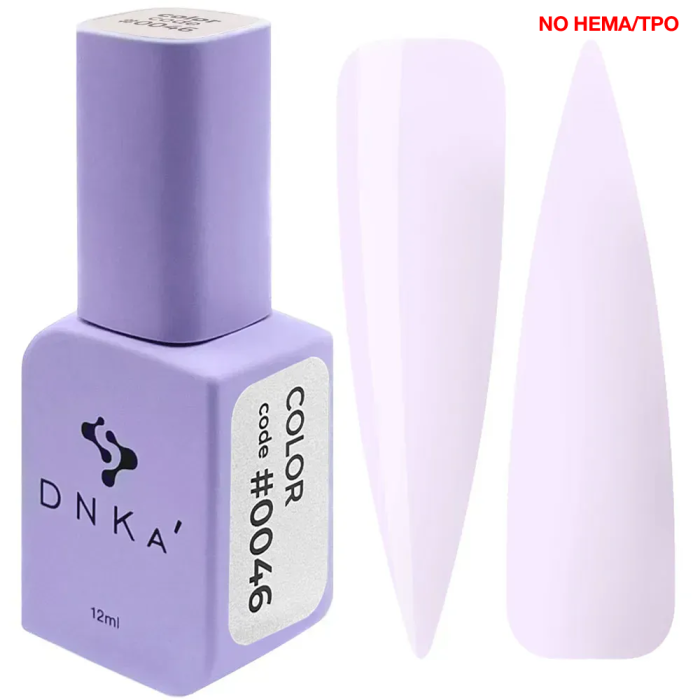 Гель-лак DNKa Gel Polish Color New Formula #0046, світло-ліловий, 12 мл