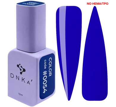 Гель-лак DNKa Gel Polish Color New Formula #0054, синій, 12 мл