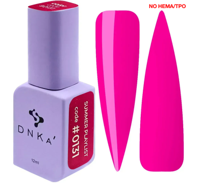 Гель-лак DNKa Gel Polish Color New Formula #0131, яркая фуксия, 12 мл