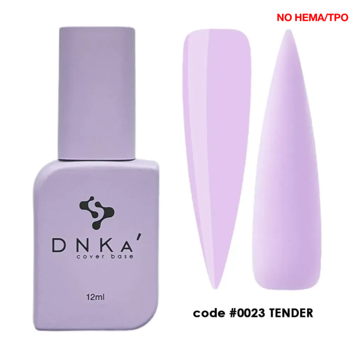 База камуфлююча DNKa Cover Rubber Base French New Formula №0023 Tender, світло-лілова, 12 мл