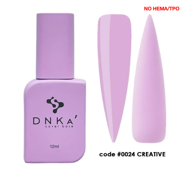 База камуфлююча DNKa Cover Rubber Base French New Formula №0024 Сreative, ліловий, 12 мл