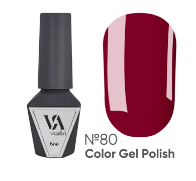 Гель-лак Valeri Color New №080, вишня, 6 мл
