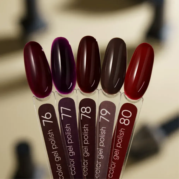 Гель-лак Valeri Color New №080, вишня, 6 мл