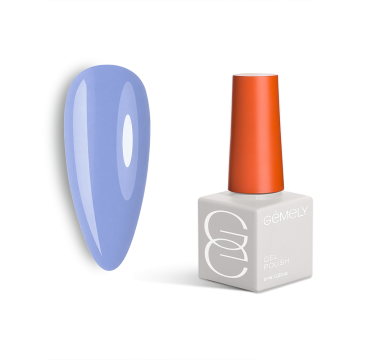 Гель-лак GEMELY Max Color №035, блакитний, 6 мл