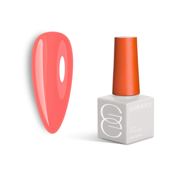 Гель-лак GEMELY Max Color №040, коралловый, 6 мл