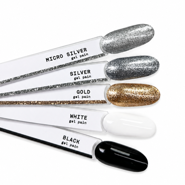 Гель-фарба Biblioteka Line Paint Micro Gold, без липкого шару, золота, 5 мл