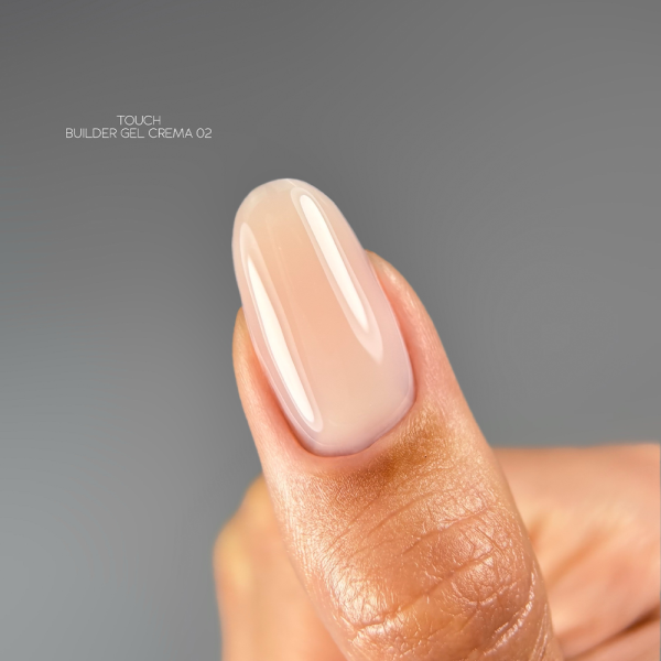 Гель для наращивания Touch Builder Gel Crema №02, молочный беж, 15 мл