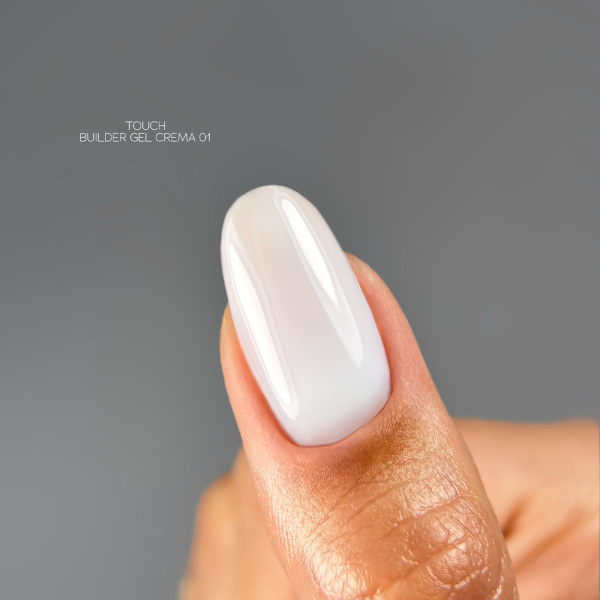 Гель для нарощування Touch Builder Gel Crema №01, молочний, 30 мл