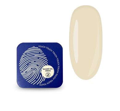 Гель для наращивания Touch Builder Gel Crema №02, молочный беж, 30 мл