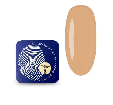 Гель для наращивания Touch Builder Gel Crema №05, полупрозрачный нежно-бежевый, 30 мл