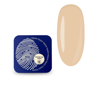 Гель для наращивания Touch Builder Gel Crema №06, полупрозрачный крем, 30 мл