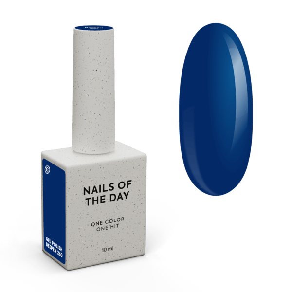 Гель-лак NAILSOFTHEDAY Gel Polish №260 Deepen, темно-синий, 10 мл