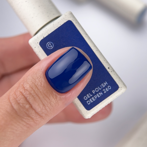 Гель-лак NAILSOFTHEDAY Gel Polish №260 Deepen, темно-синий, 10 мл