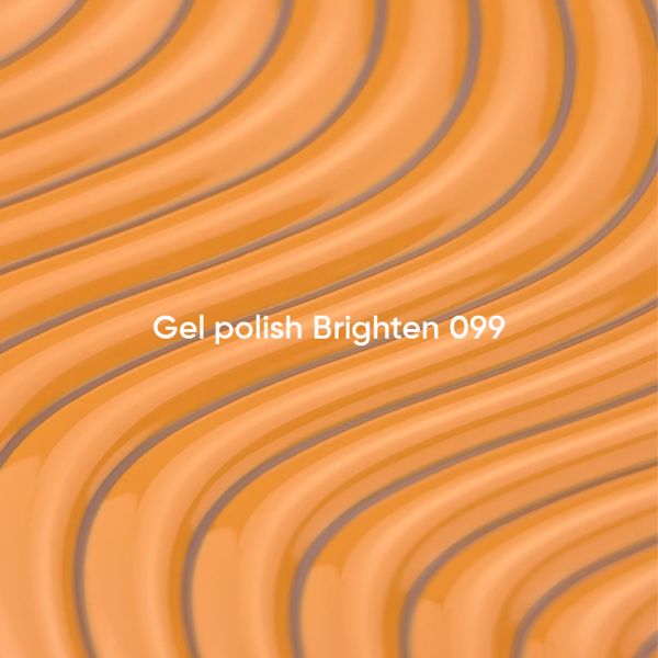 Гель-лак NAILSOFTHEDAY Gel Polish №099 Brighten, пастельно-оранжевый, 10 мл