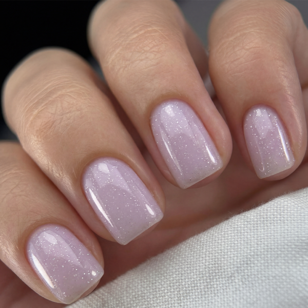 Гель жидкий GEMELY Fast Builder Gel №031, прозрачно-лиловый с мелким шиммером, 15 мл