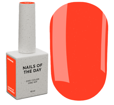 Гель-лак NAILSOFTHEDAY Color Of The Month June 2026 Dopamine, колір місяця, малиний-помаранч, 10 мл
