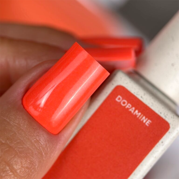 Гель-лак NAILSOFTHEDAY Color Of The Month June 2026 Dopamine, колір місяця, малиний-помаранч, 10 мл