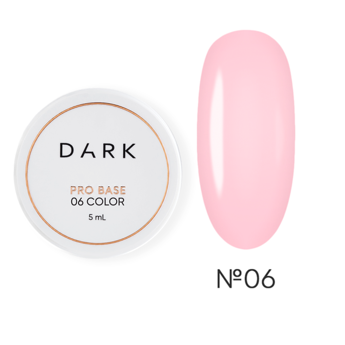 База камуфлирующая DARK Pro Base №06, нежно розовая, 5 мл