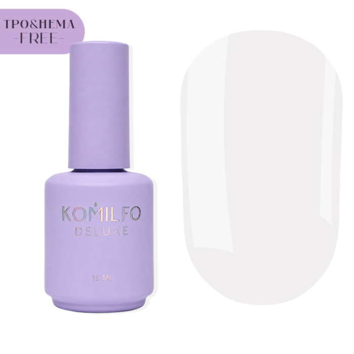 База для френчу Komilfo Color Base French №002, молочно-рожева, 15 мл (HEMA/TPO free)