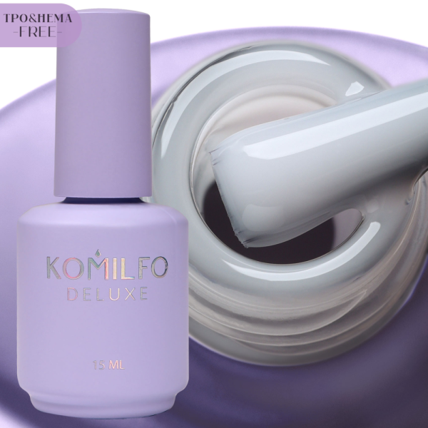 База для френчу Komilfo Color Base French №002, молочно-рожева, 15 мл (HEMA/TPO free)