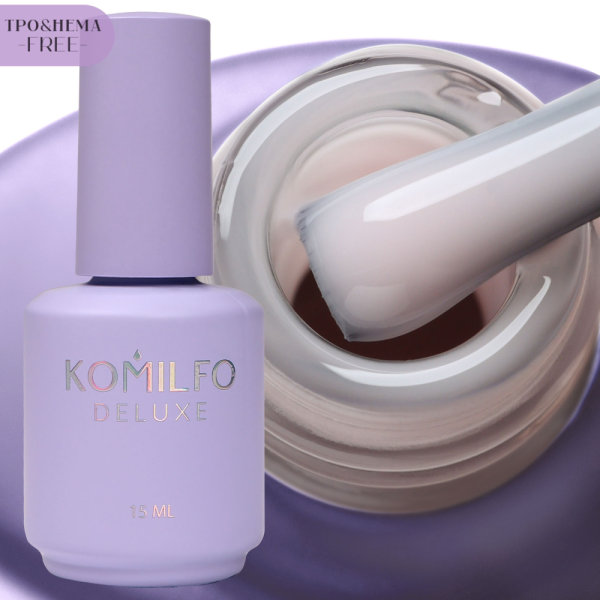База для френчу Komilfo Color Base French №005, пудрова, 15 мл (HEMA/TPO free)