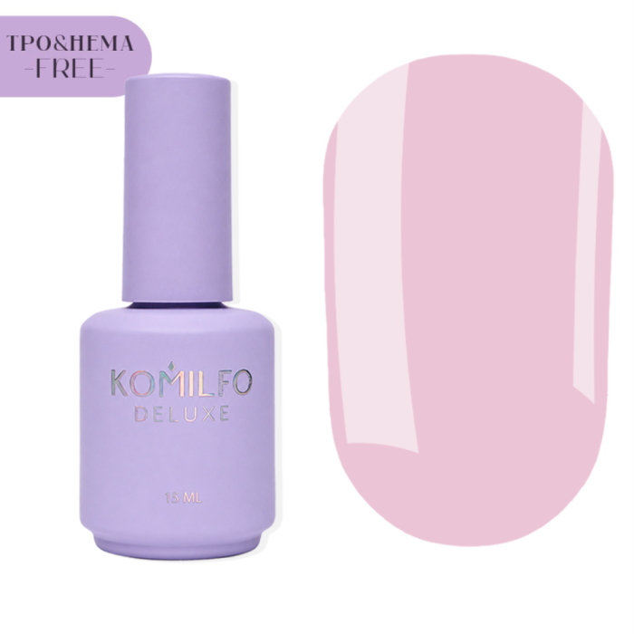 База для френчу Komilfo Color Base French №007, рожева, 15 мл (HEMA/TPO free)