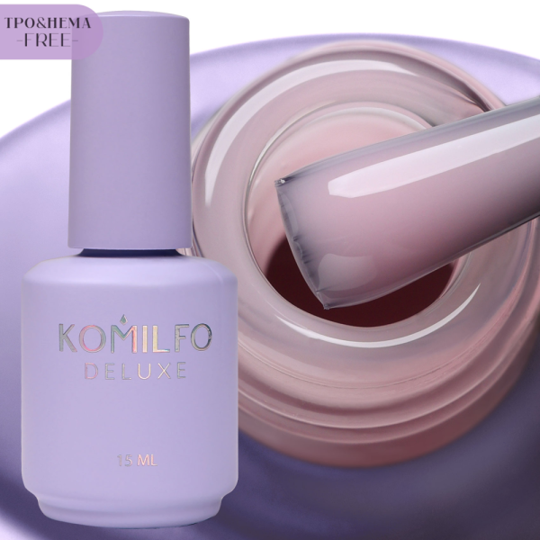База для френчу Komilfo Color Base French №007, рожева, 15 мл (HEMA/TPO free)