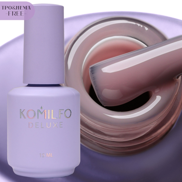 База для френчу Komilfo Color Base French №013, лілово-рожева, 15 мл (HEMA/TPO free)