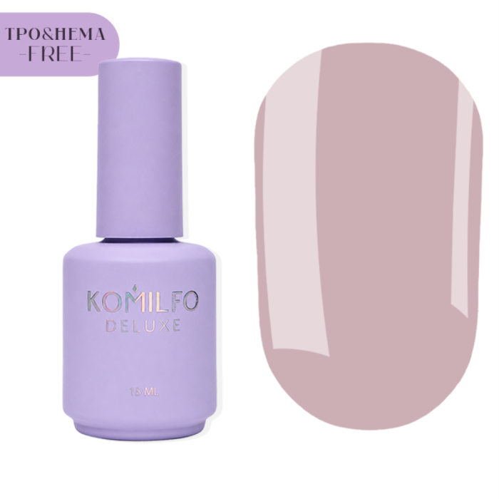 База для френчу Komilfo Color Base French №014, сливово-рожева, 15 мл (HEMA/TPO free)
