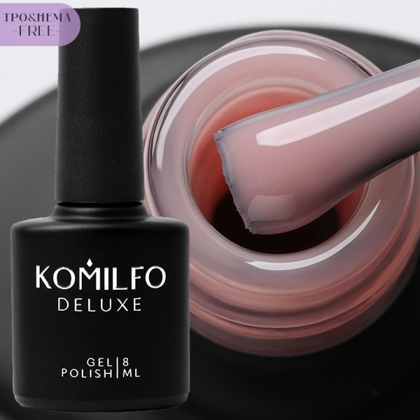 База для френчу Komilfo Color Base French №011, рожево-персикова, 8 мл (HEMA/TPO free)