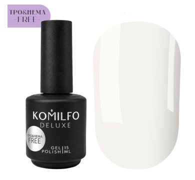 Гель-лак для френчу Komilfo French Collection №F009, молочний, емаль, 15 мл (HEMA/TPO free)