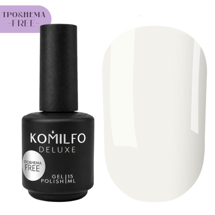 Гель-лак для френча Komilfo French Collection №F009, молочный, эмаль, 15 мл (HEMA/TPO free)