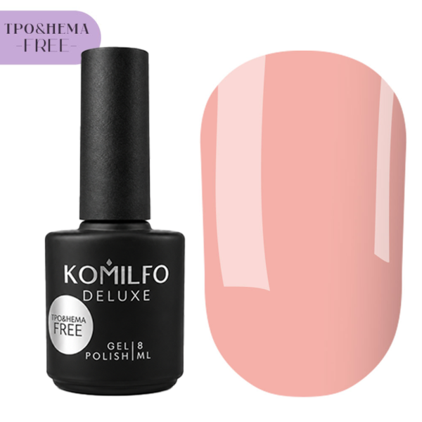 Гель-лак Komilfo Macarons №M001, нежно-персиковый, 8 мл (HEMA/TPO free)