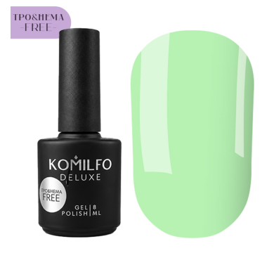 Гель-лак Komilfo Macarons №M007, ніжно-салатовий, 8 мл (HEMA/TPO free)