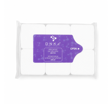 Салфетки перфорированные безворсовые DNKa Perforated Lint Free Wipes, упаковка 200 шт., белые
