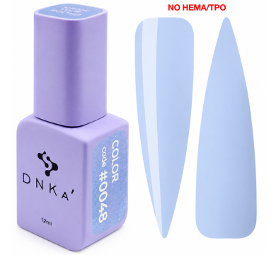 Гель-лак DNKa Gel Polish Color New Formula #0048, світло-блакитний, 12 мл