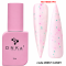 База камуфлююча DNKa Cover Rubber Base French New Formula №0057 Candy, рожева із конфеті, 12 мл