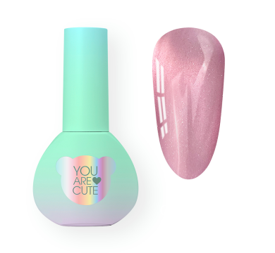 Гель-лак кошачий глаз You Are Cute Color Seoul Cat Eye №1, пудрово-розовый, 5 мл