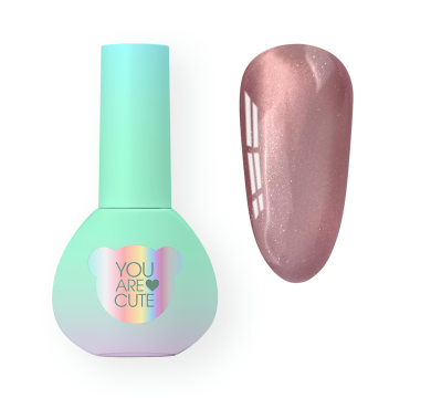 Гель-лак кошачий глаз You Are Cute Color Seoul Cat Eye №2, персиково-бежевый, 5 мл