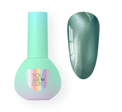 Гель-лак котяче око You Are Cute Color Seoul Cat Eye №5, м'ятно-зелений, 5 мл
