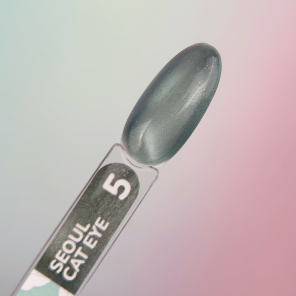 Гель-лак котяче око You Are Cute Color Seoul Cat Eye №5, м'ятно-зелений, 5 мл