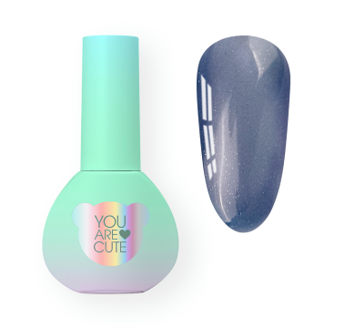 Гель-лак котяче око You Are Cute Color Seoul Cat Eye №6, димчато-синій, 5 мл