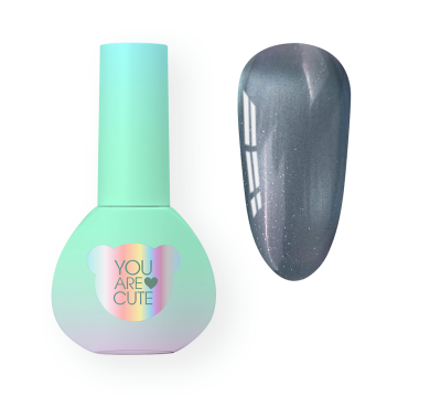 Гель-лак котяче око You Are Cute Color Seoul Cat Eye №7, сіро-бузковій, 5 мл