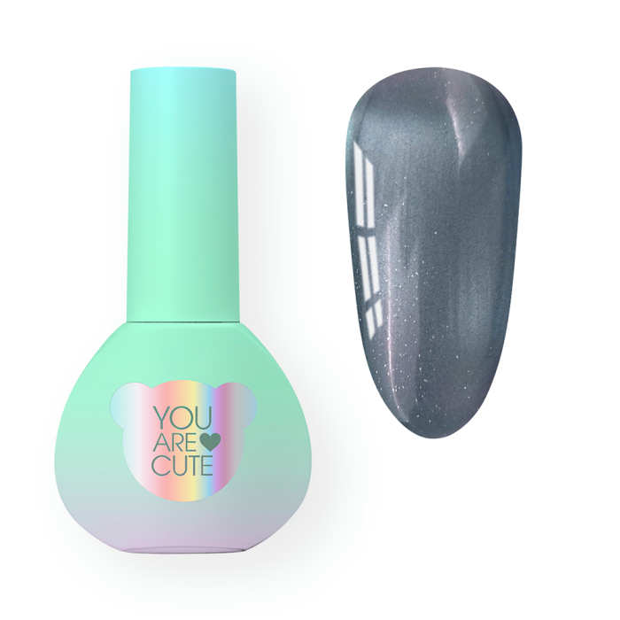 Гель-лак котяче око You Are Cute Color Seoul Cat Eye №7, сіро-бузковій, 5 мл