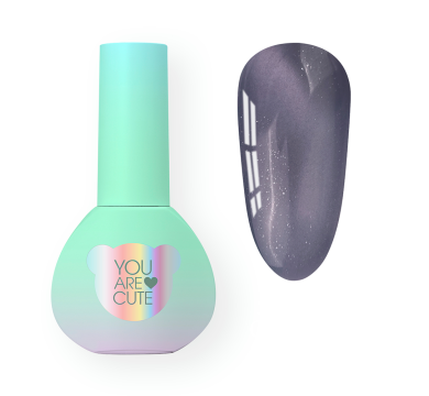 Гель-лак кошачий глаз You Are Cute Color Seoul Cat Eye №8, графитово-фиолетовый, 5 мл