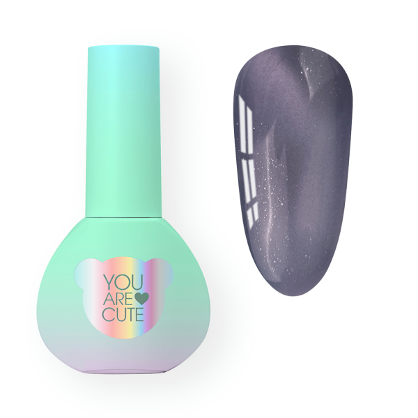 Гель-лак котяче око You Are Cute Color Seoul Cat Eye №8, графіто-фіолетовий, 5 мл